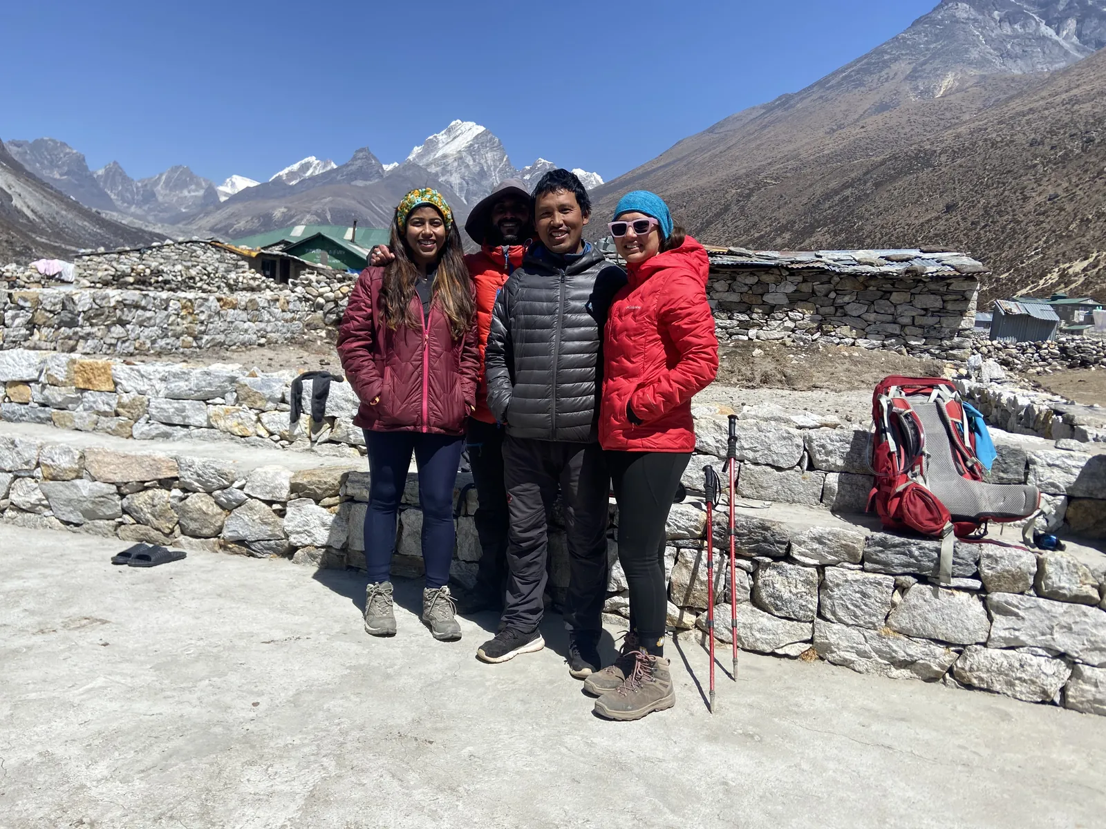 Everest Base Camp group trip with One in the Orange Jacket.