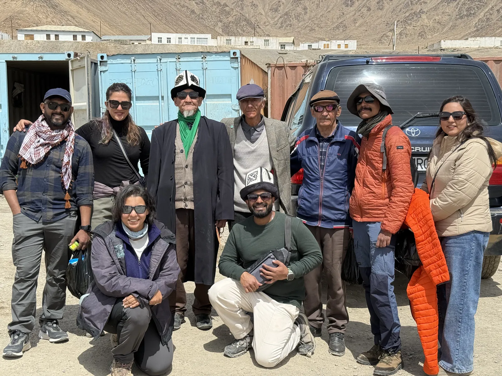 Pamir Highway group trip with One in the Orange Jacket.