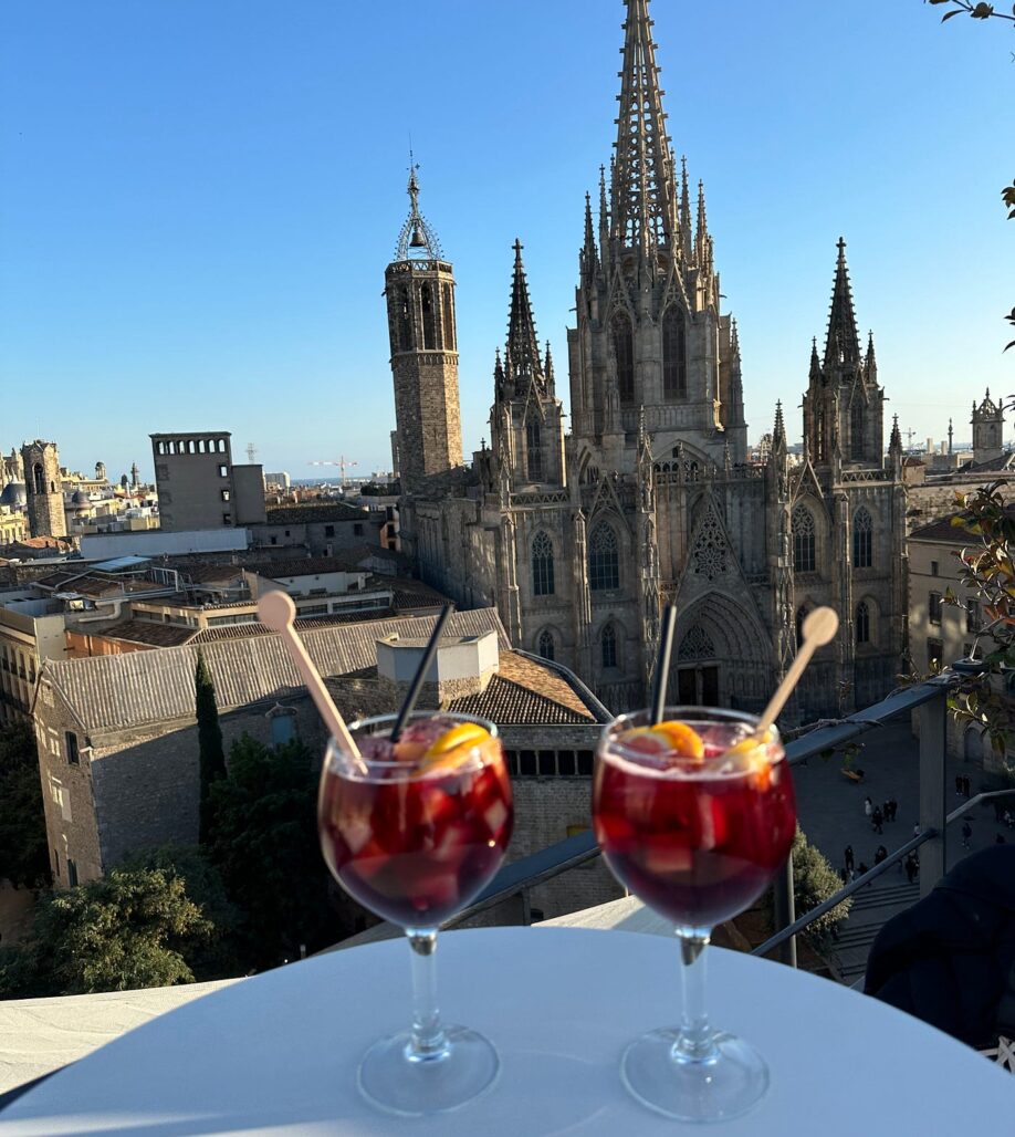 Barcelona sunset arrival