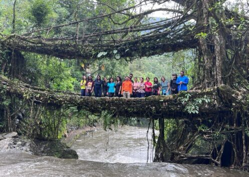 Nongriat double roots bridge-Best meghalaya group trips