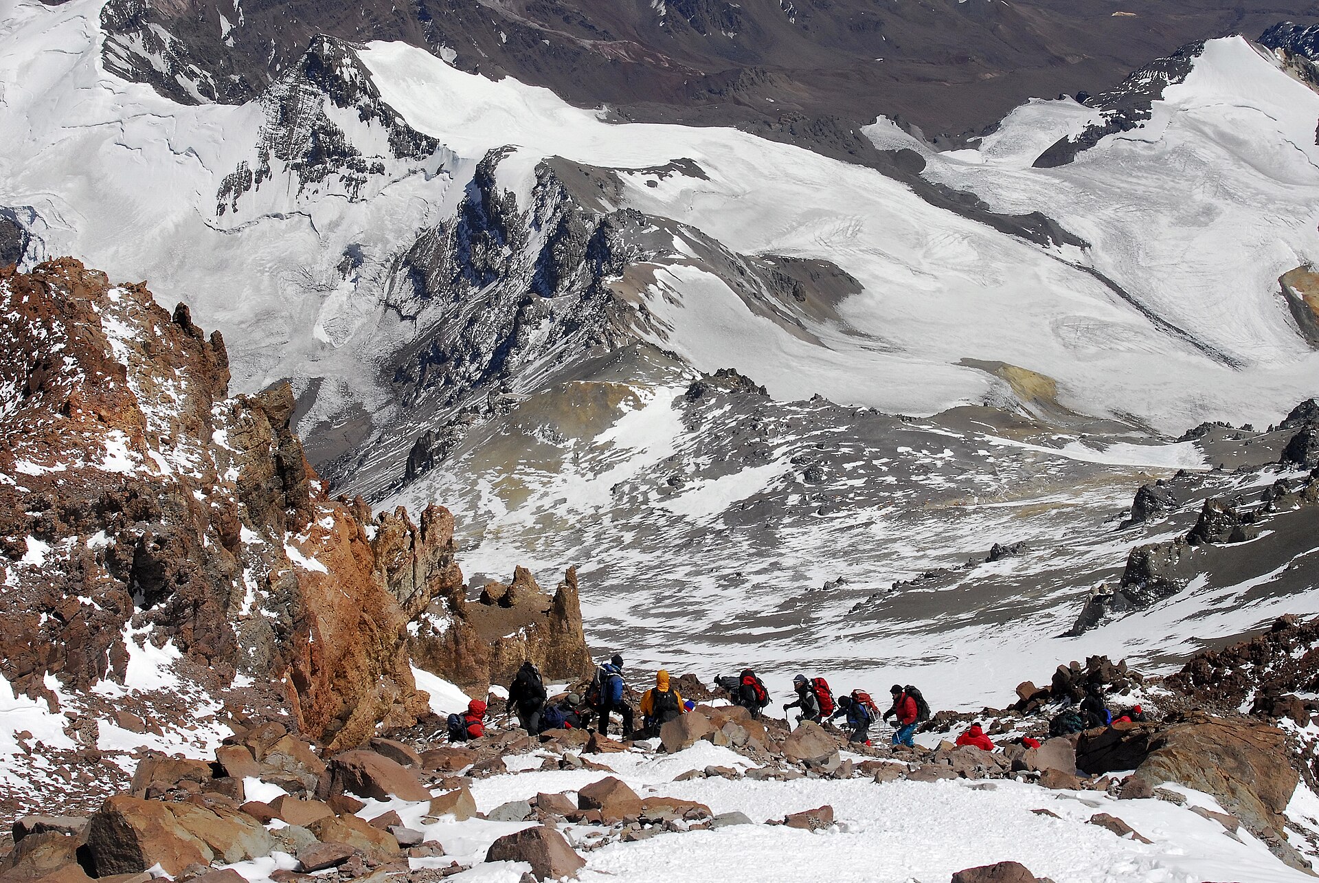 Aconcagua Day 14, SUMMIT DAY · 6,962M · BACK TO CAMP 3 OR BC