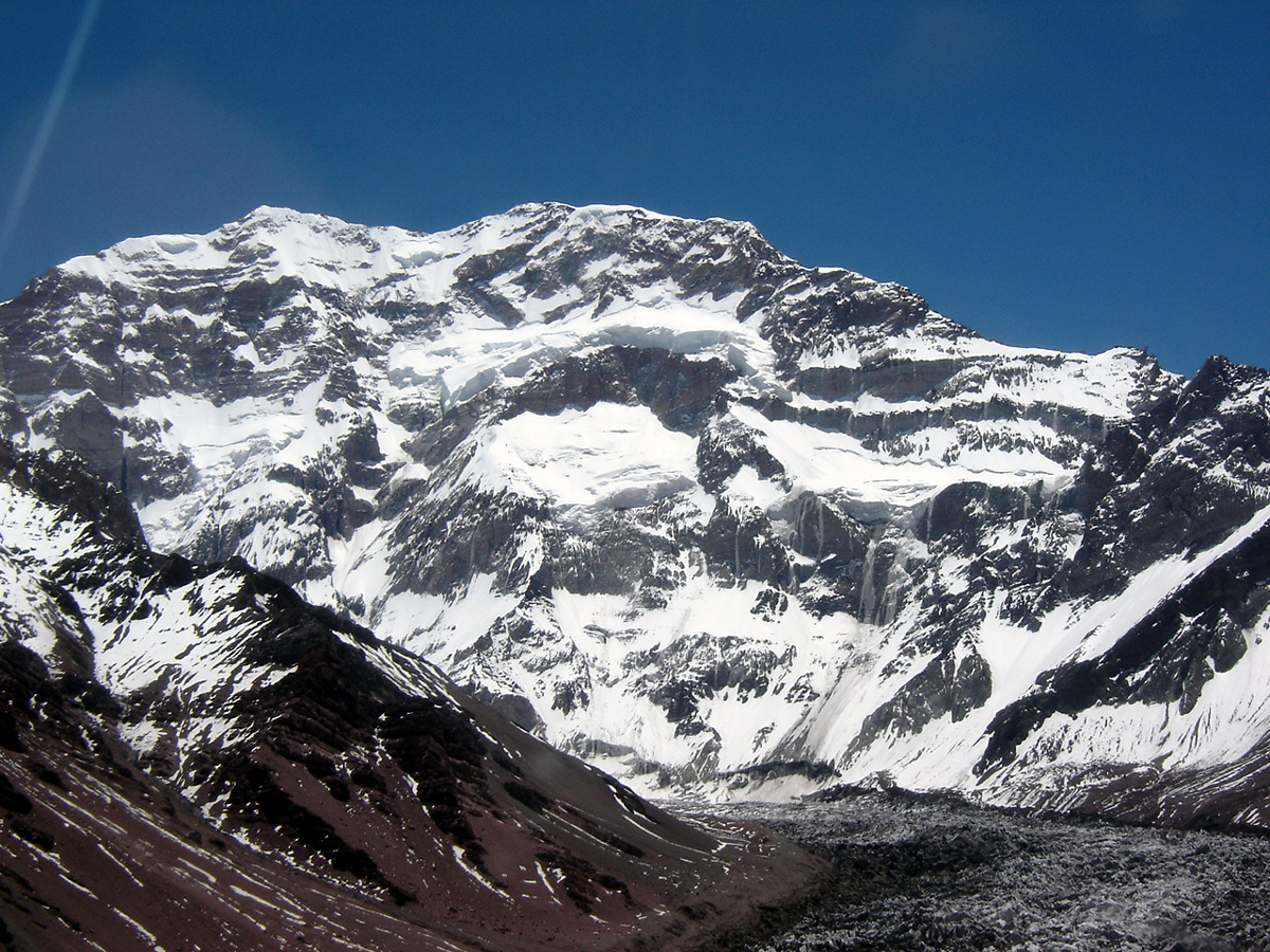 Aconcagua Day 4, ACCLIM TREK TO HORCONES GLACIER · SLEEP CONFLUENCIA
