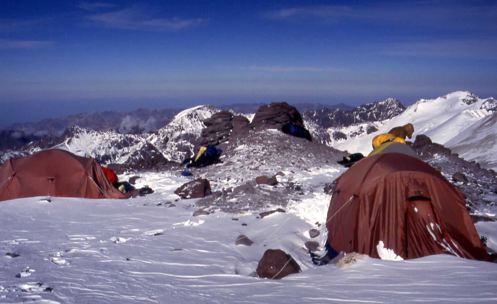 Aconcagua Day 8, LOAD CARRY TO CAMP 1 CANADA 5,050M · BACK TO BC