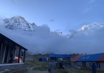 Annapurna peaks at ABC