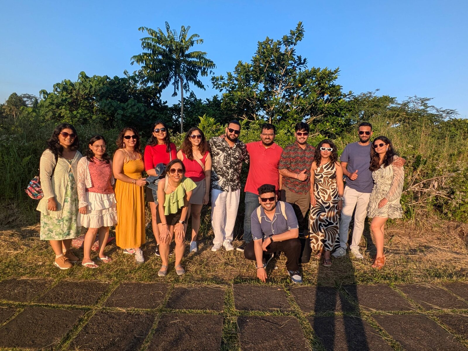 OJ trippers in Bali on arrival day