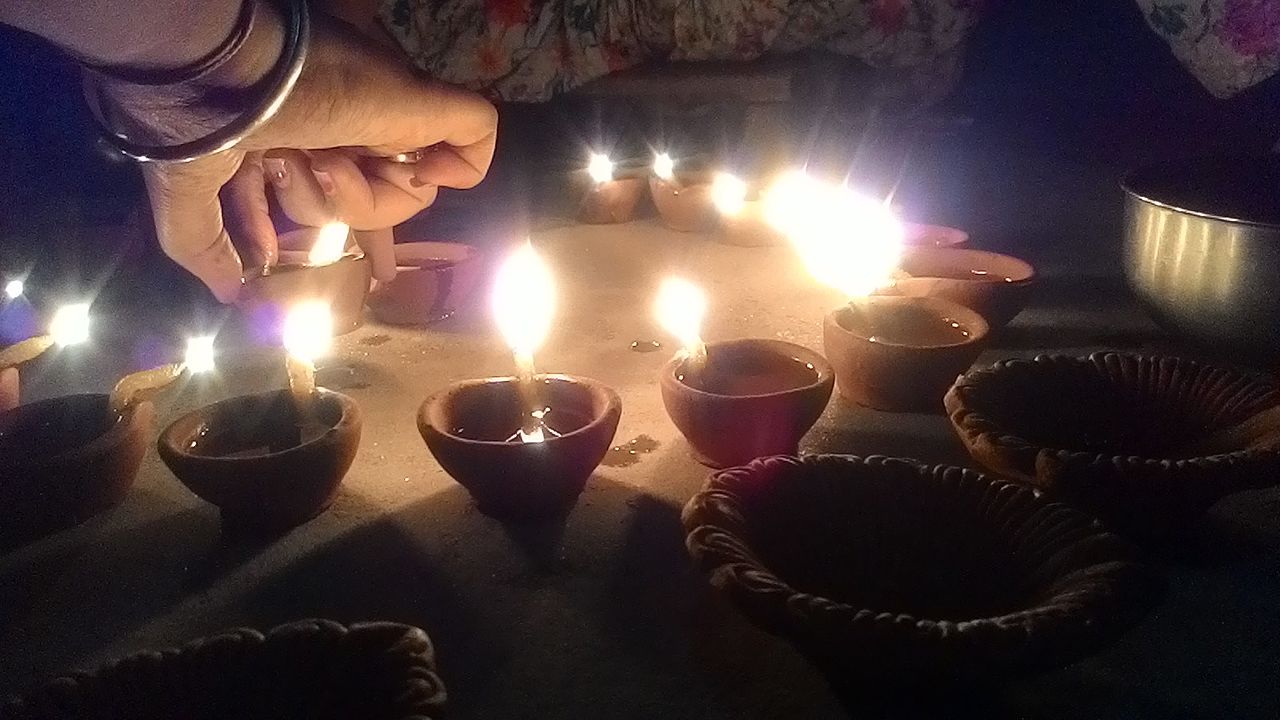 Diwali travel scene