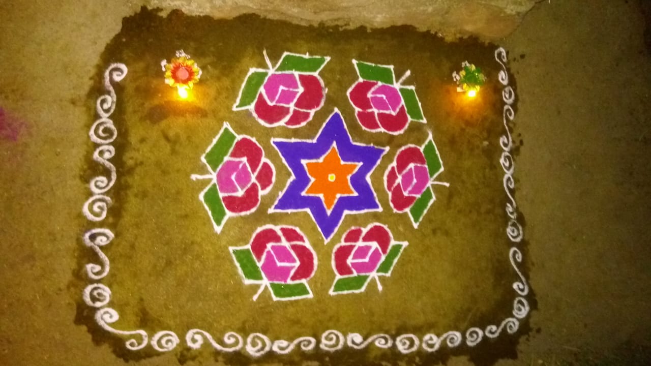 Diwali travel scene