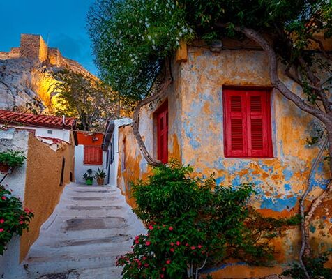 Greece travel scene