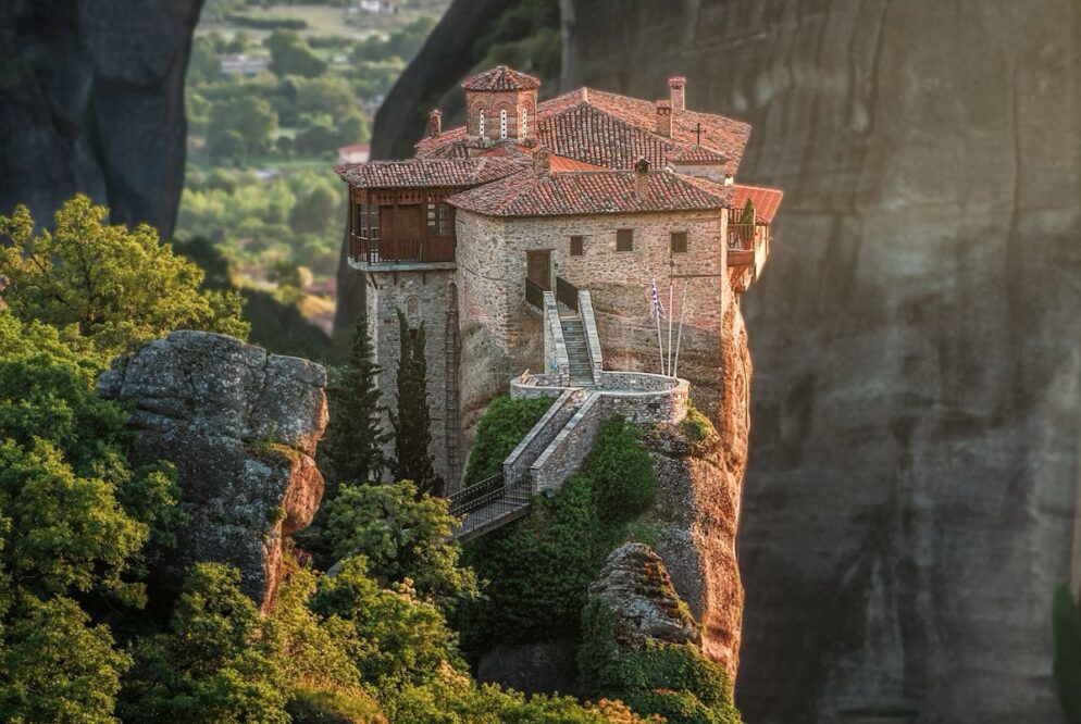 Meteora rock formations
