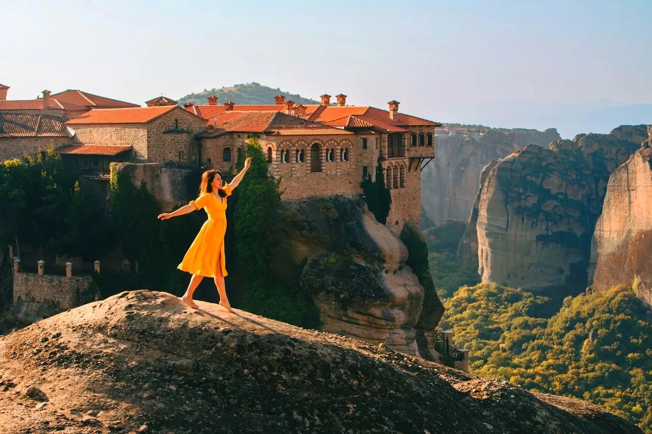 Meteora monastery view