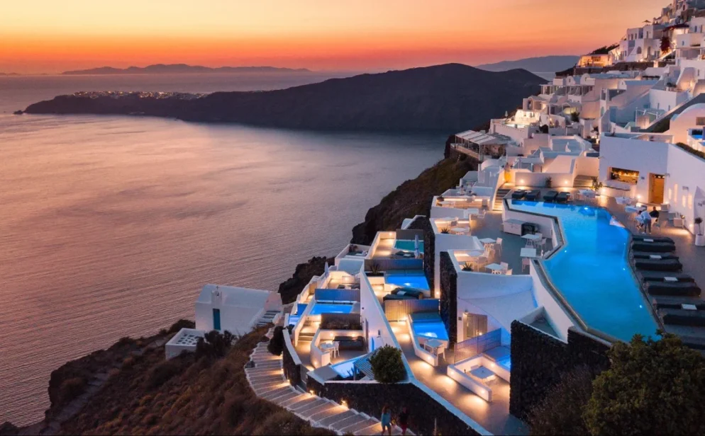Santorini hotel view