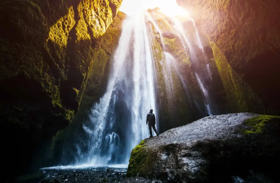 Hidden waterfall