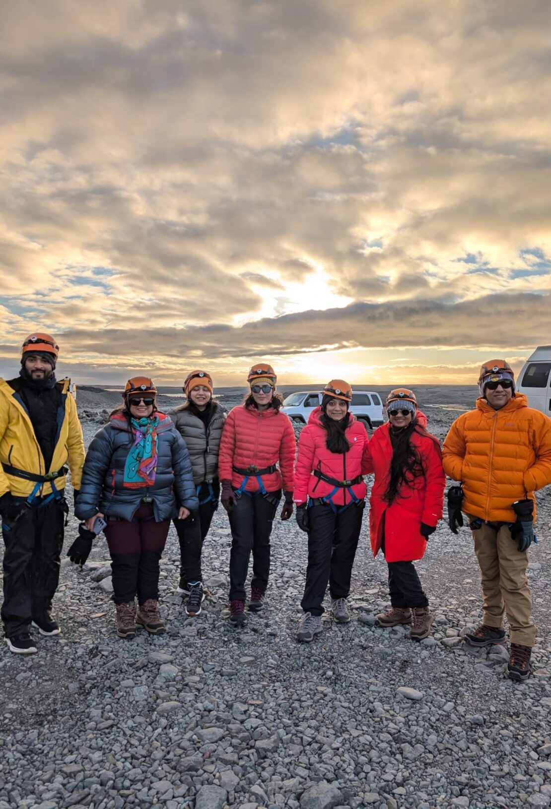 Glacier cave exploration