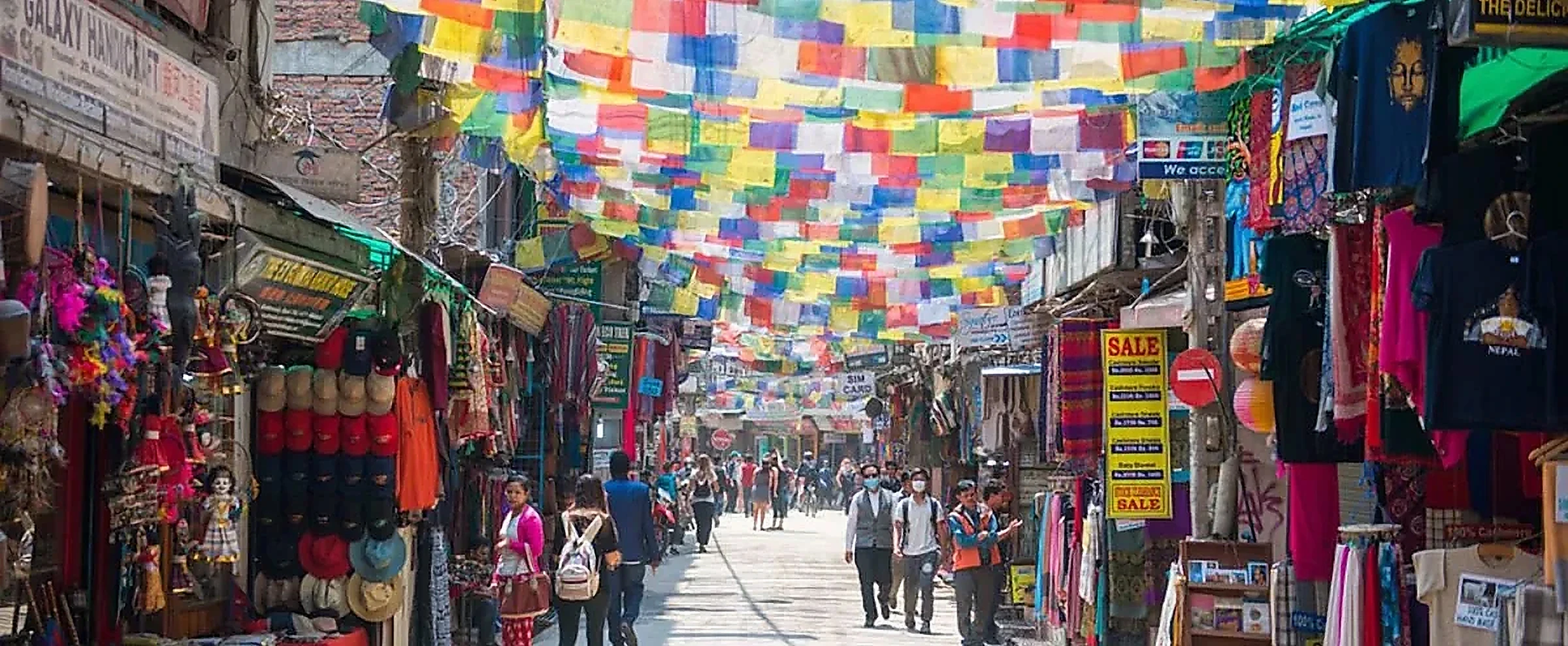 Thamel prayer flags