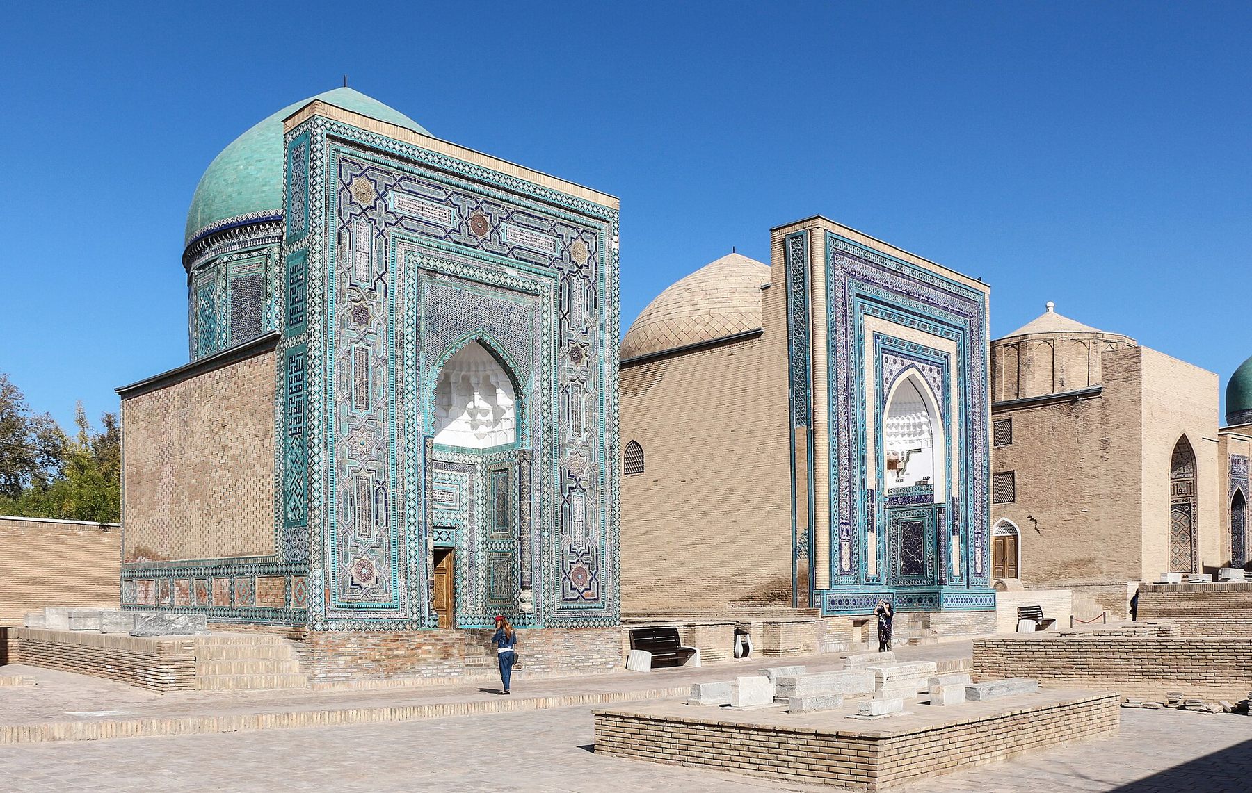 The tiled mausolea of Shah-i-Zinda in Samarkand