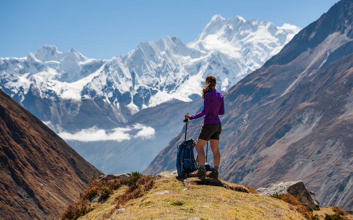 Descent from Bimthang to Dharapani