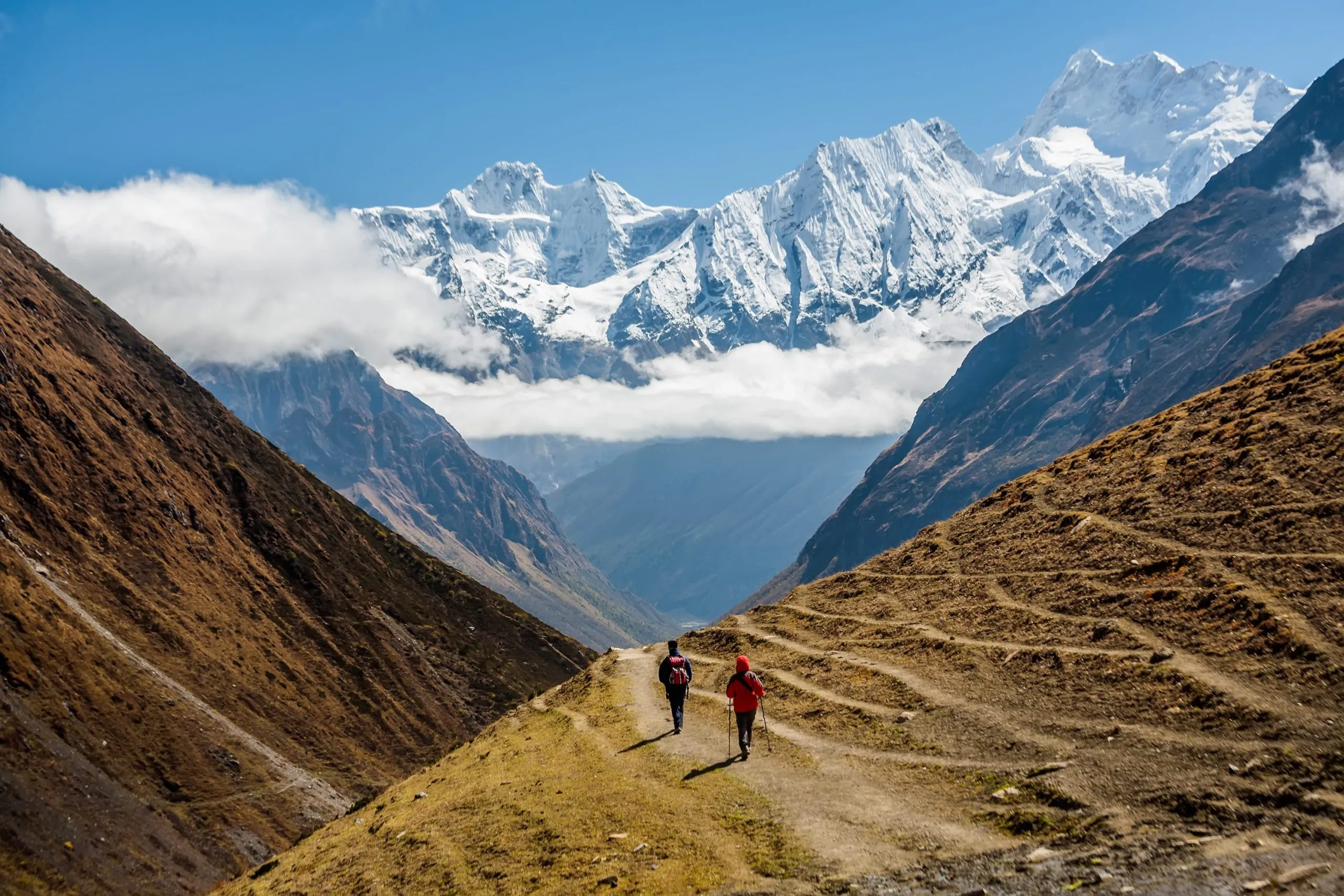 Bura Gandaki gorge on the Manaslu trail