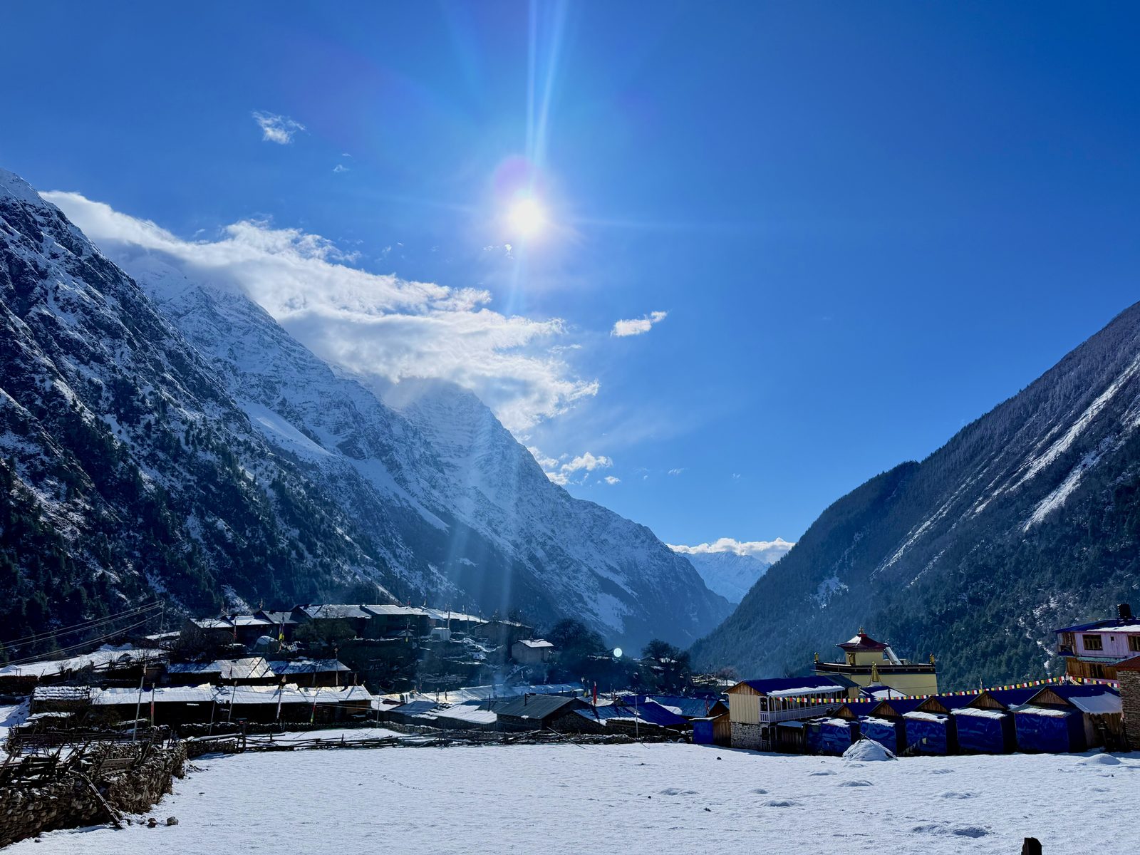 Walking through SamaGaon village