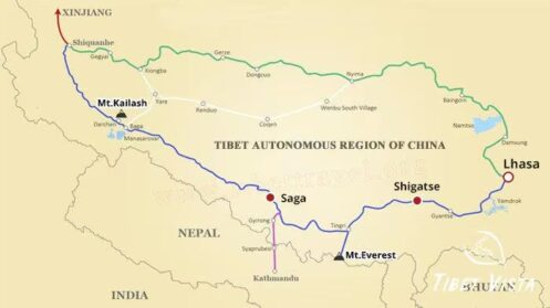 Shigatse Saga location map