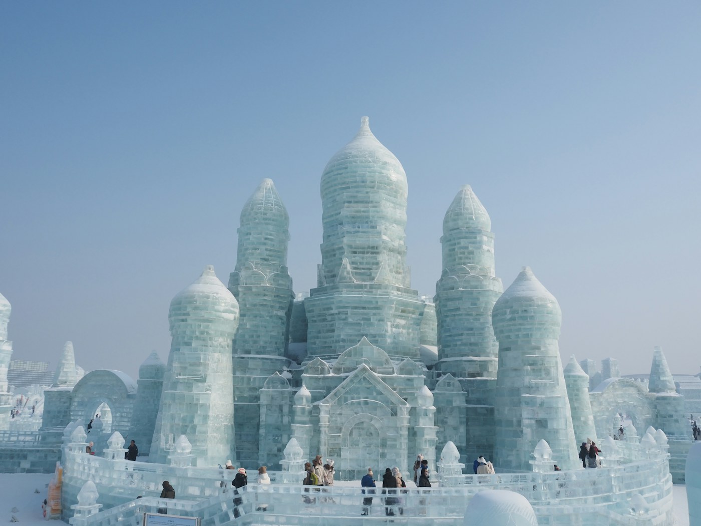 Ice festival sculptures