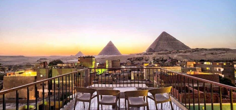Giza pyramid view, Egypt Day 5