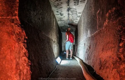 Inside a pyramid, Egypt Day 5