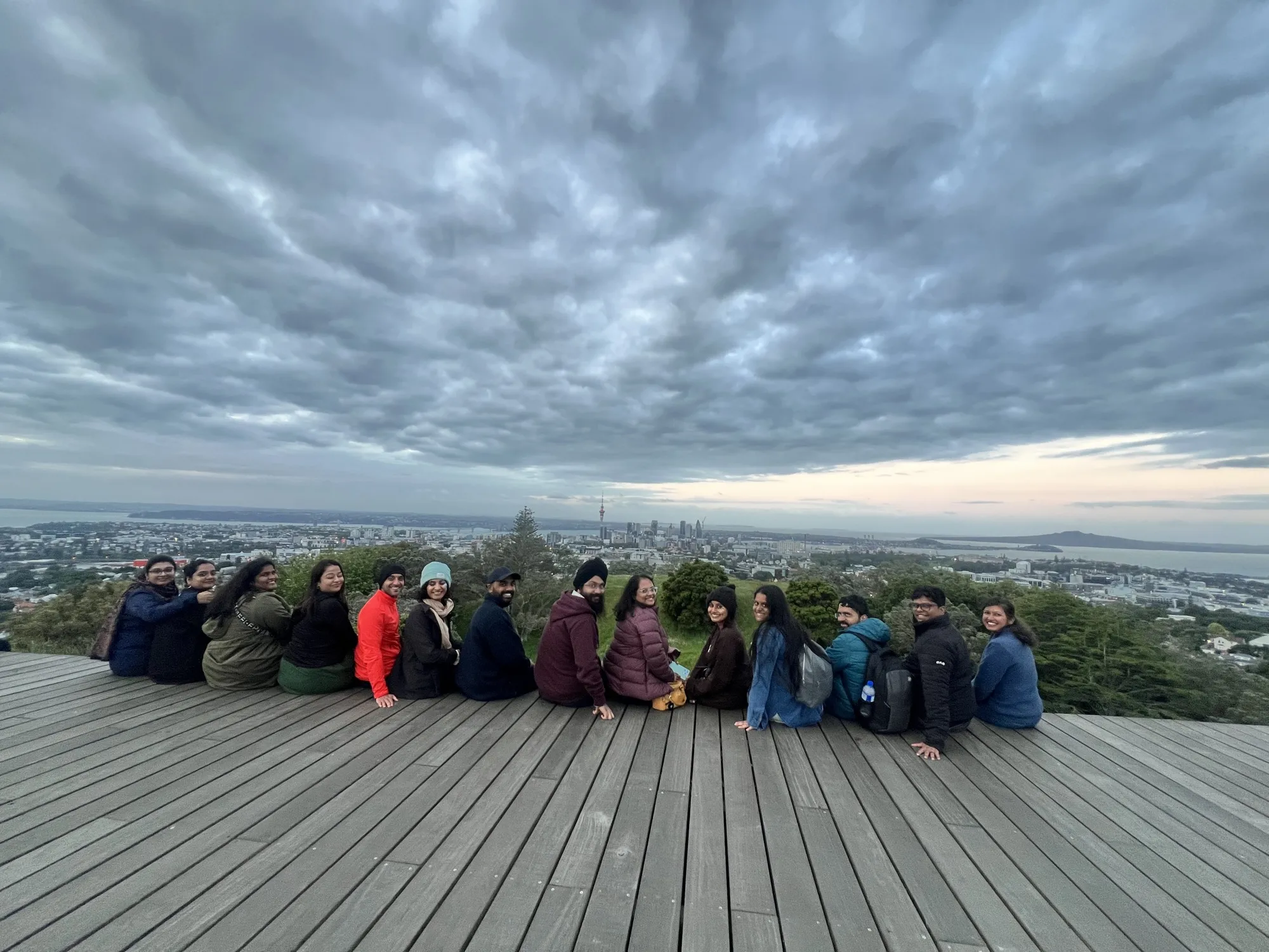 New zealand day 1 group scenery travelers enjoying scenic