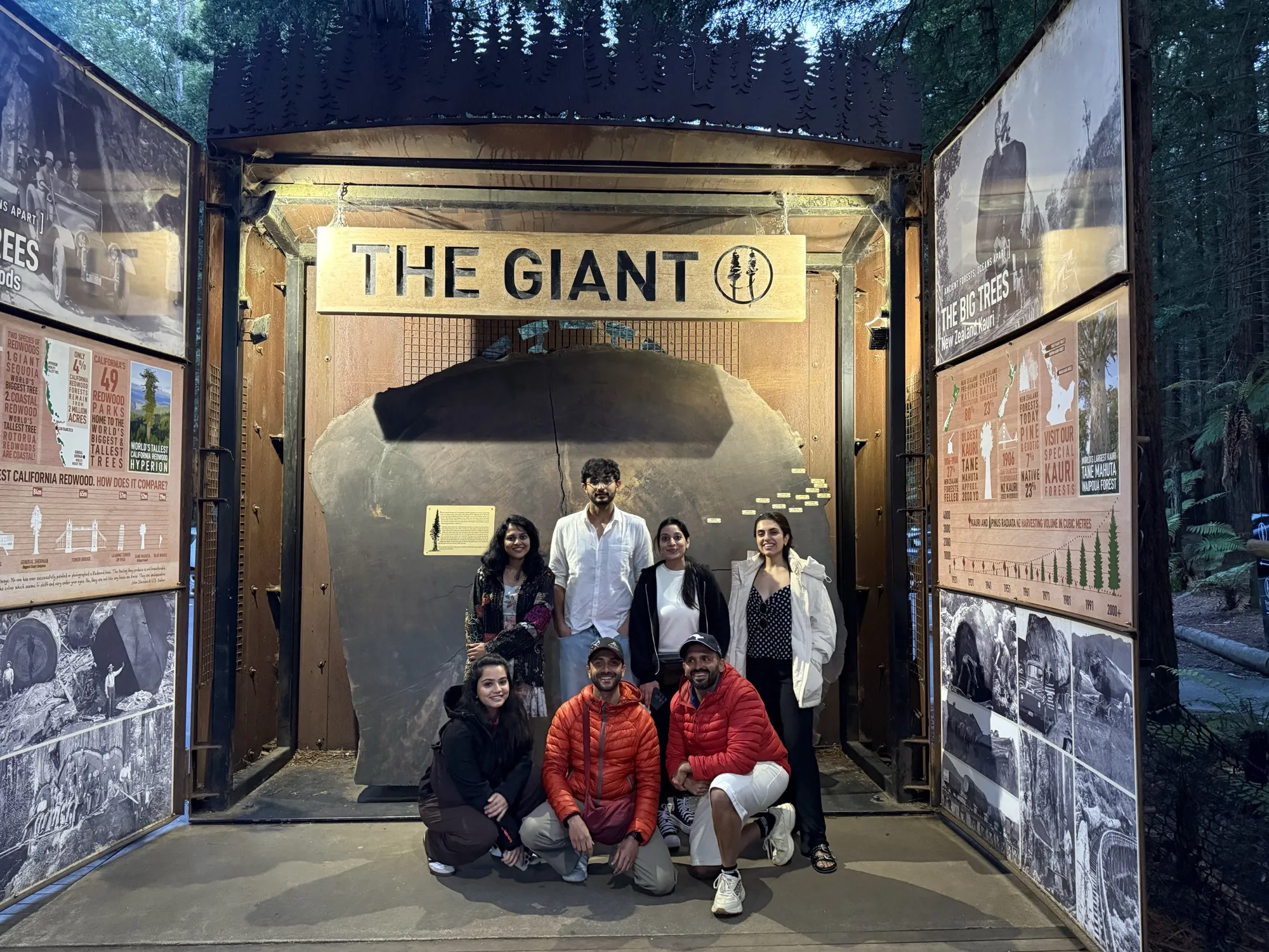 New zealand day 3 group redwood exhibit