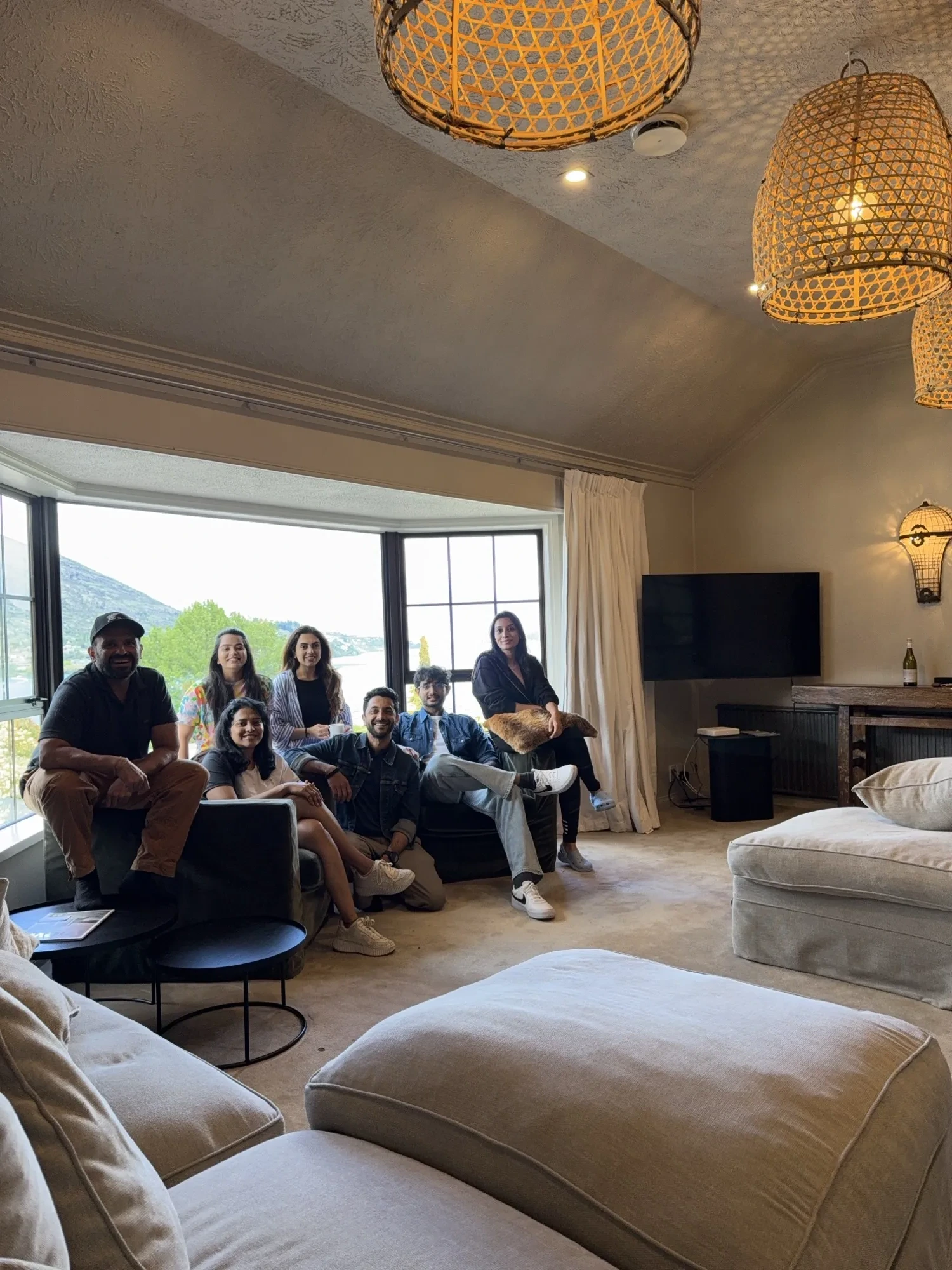 New zealand day 5 group friends relaxing indoors (photo 1 of 2)