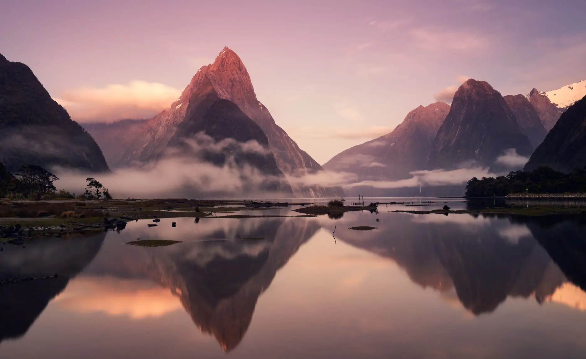 Milford Sound glacier waterfall
