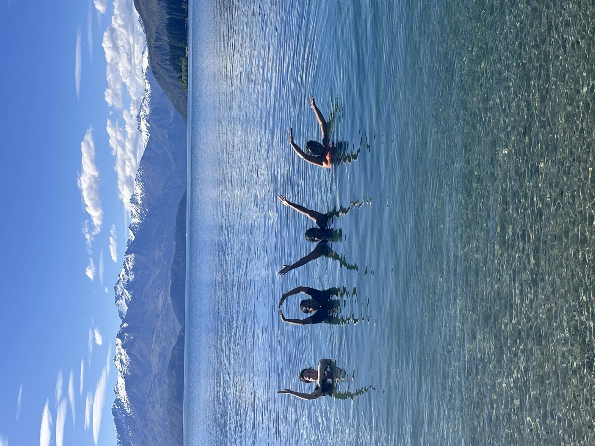 New zealand day 8 group water forming word love
