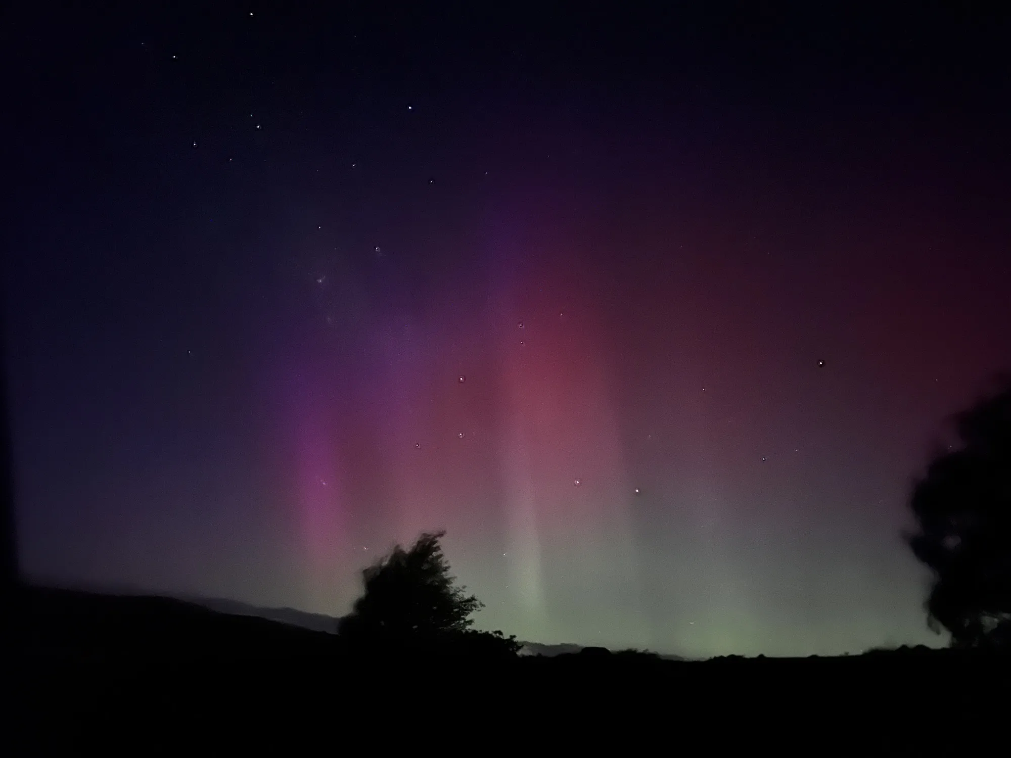 New zealand day 8 landscape night aurora borealis display
