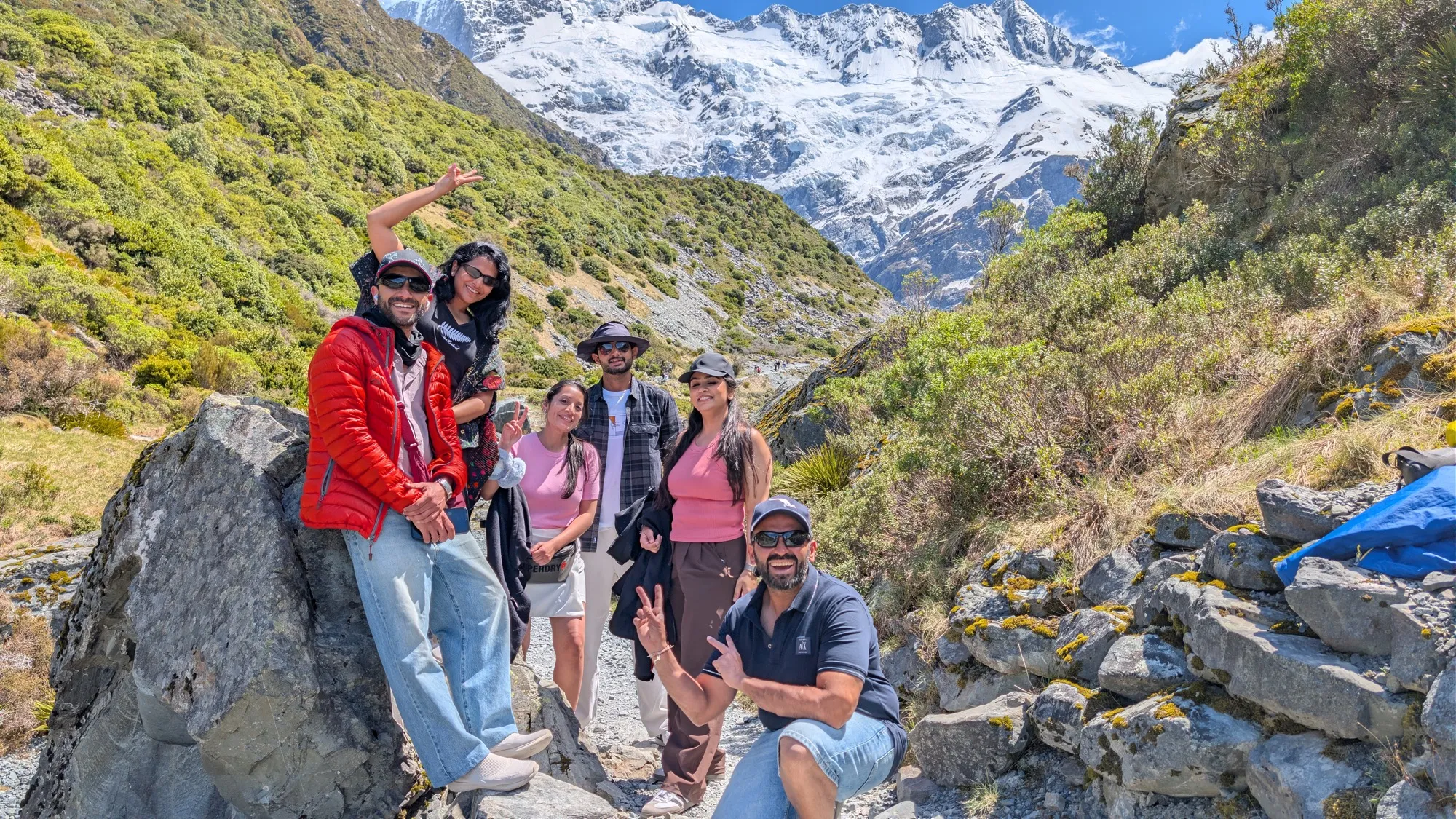 New zealand day 9 group mountain snowy mountains lush