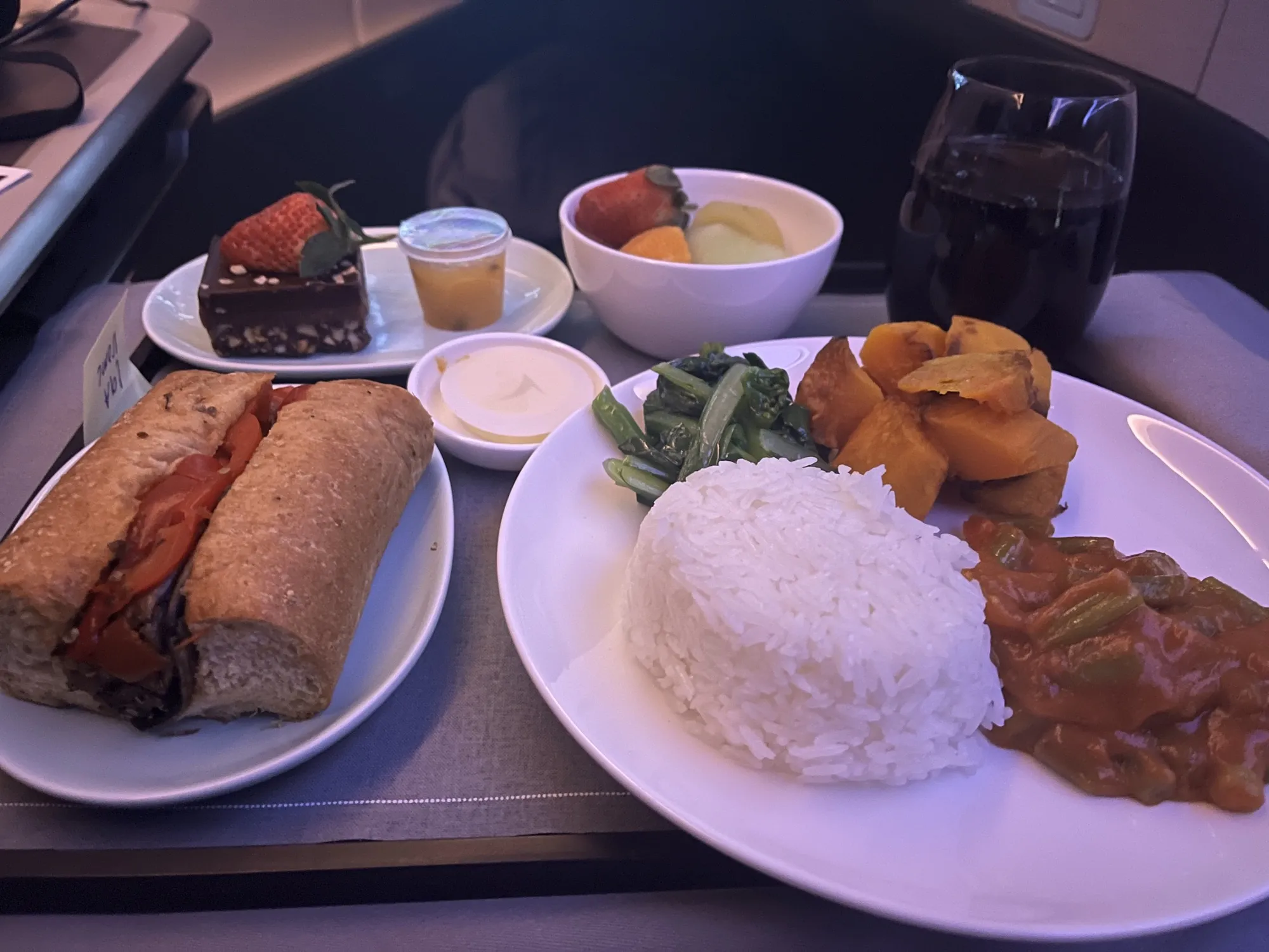 New zealand trip food detail airplane exciting