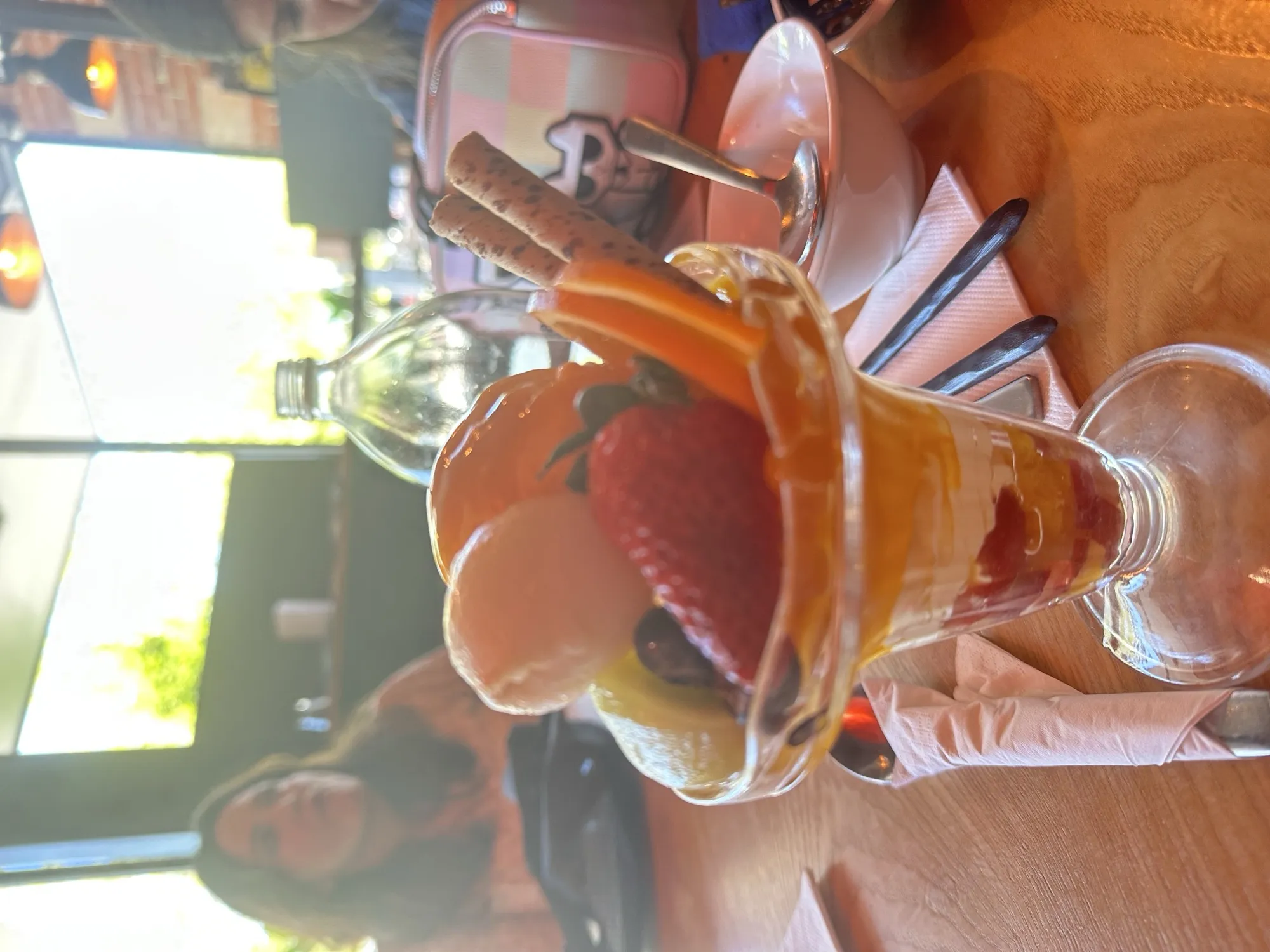 New zealand trip food detail dessert focus blurry