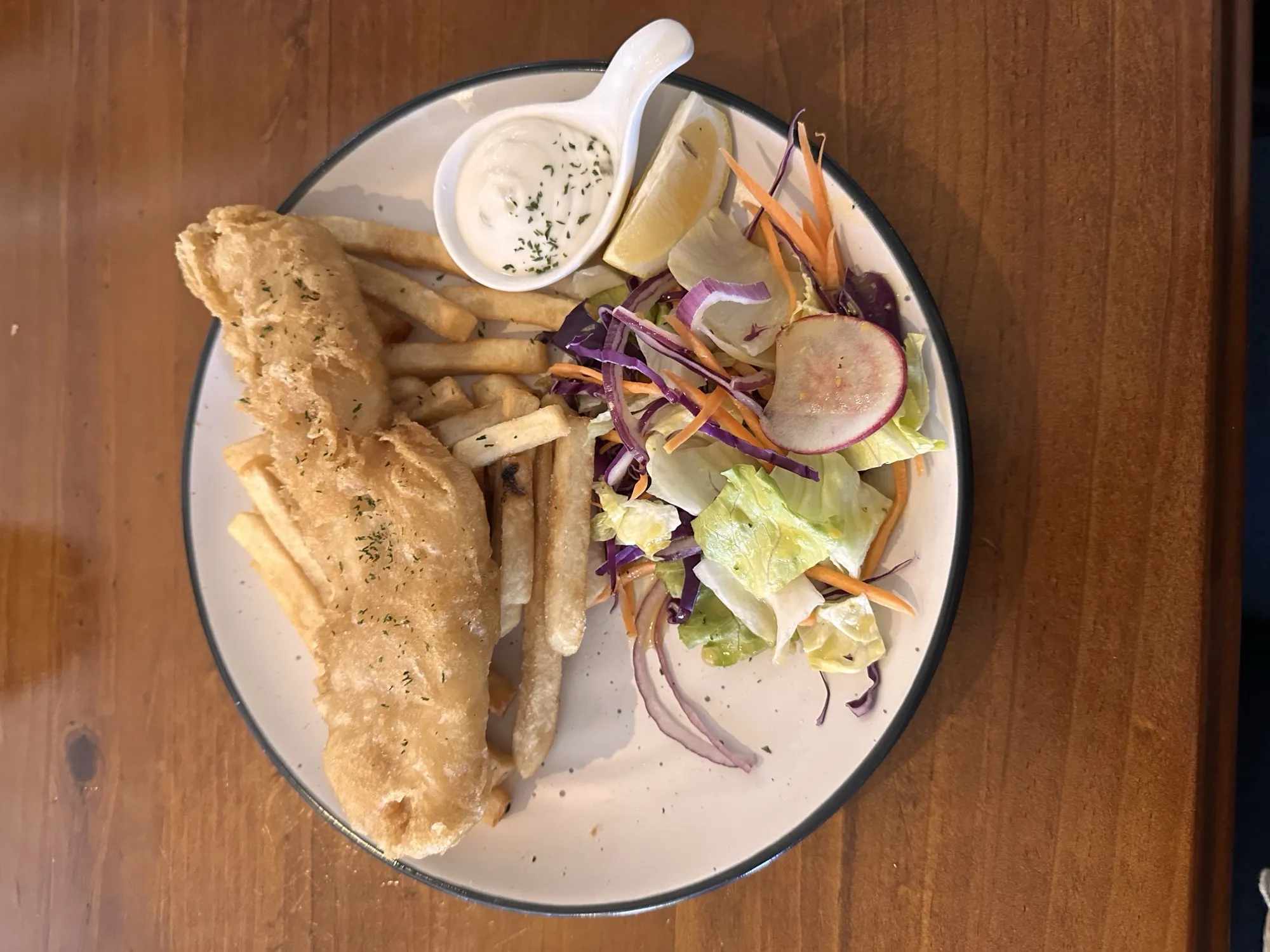 New zealand trip food detail standard plate fish