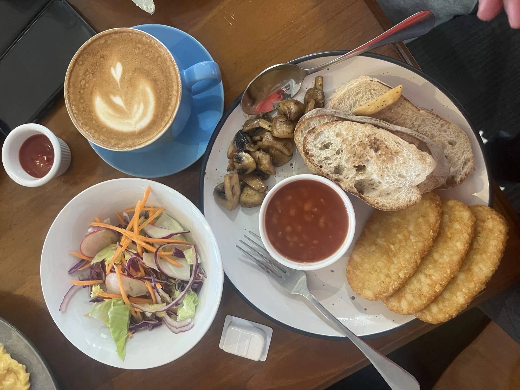 New zealand trip food flat uninspired breakfast meal