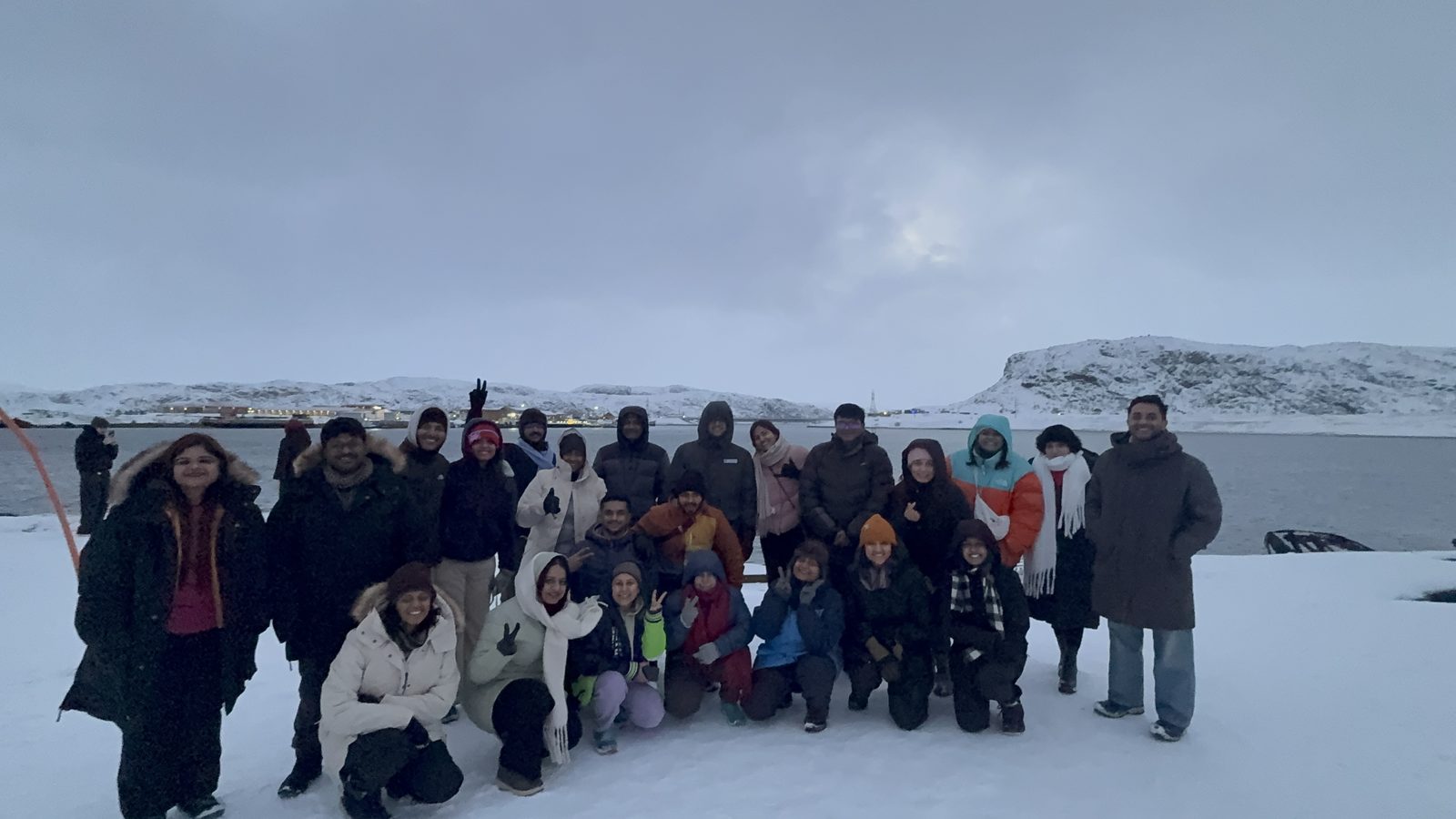 The OJ group at Teriberka on the Arctic coast