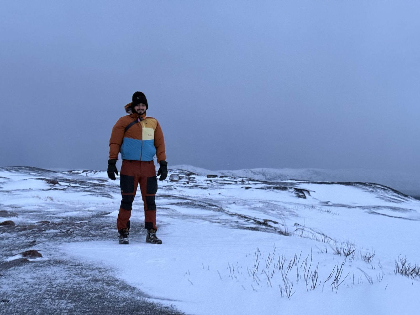 OJ tripper on the Arctic coast at Teriberka