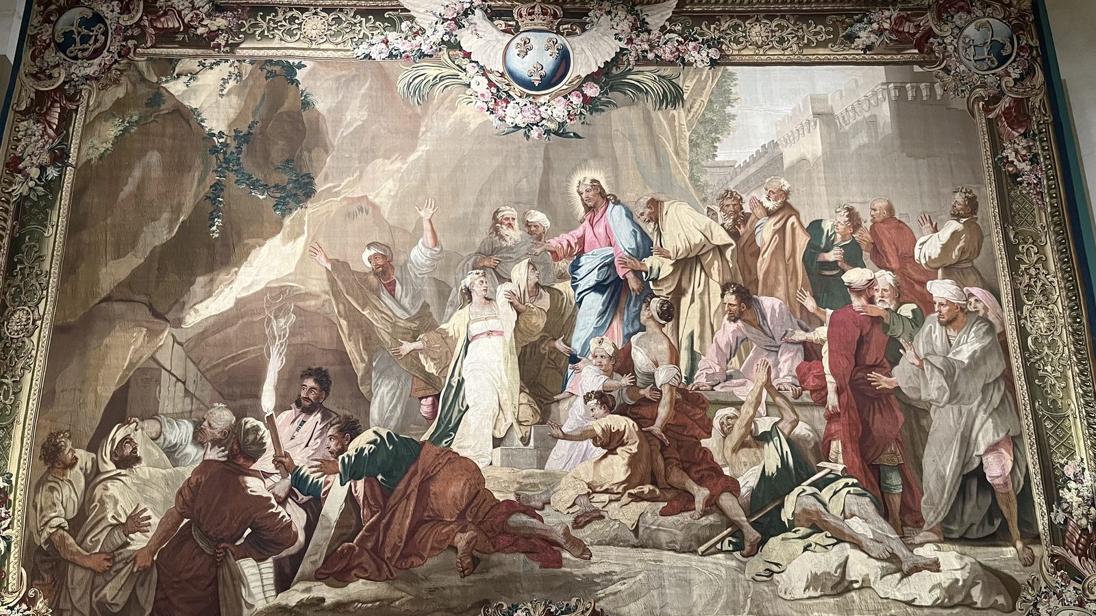 A tapestry inside the Hermitage