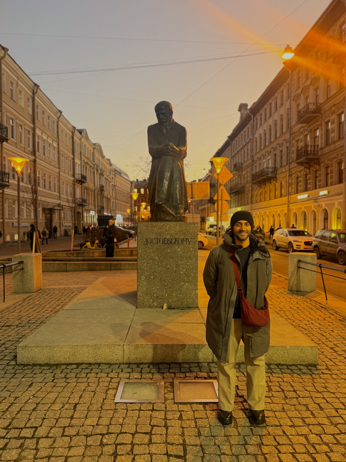 OJ trippers on the walking tour in St. Petersburg