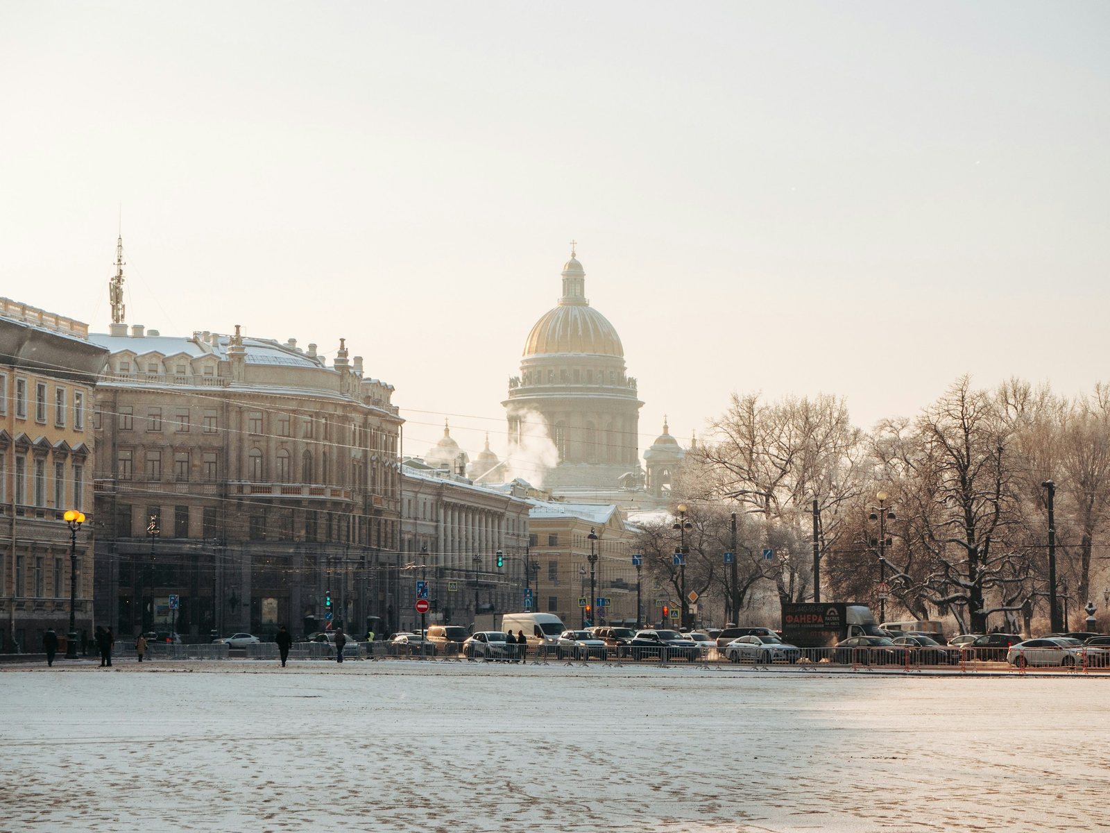 St Isaac's Cathedral on a winter morning