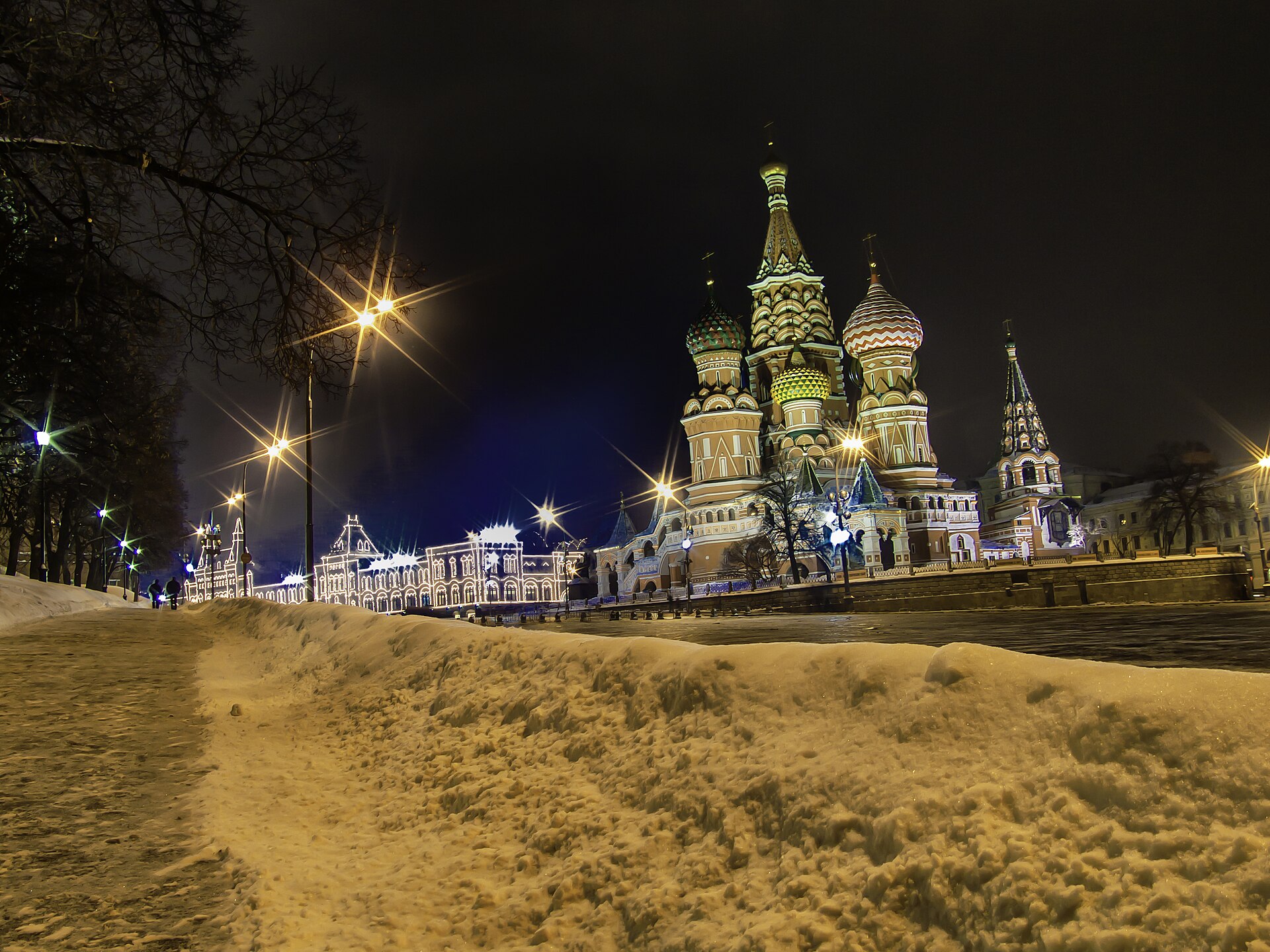 ARRIVE IN MOSCOW · RED SQUARE · ST. BASIL'S · GUM · ARBAT ST