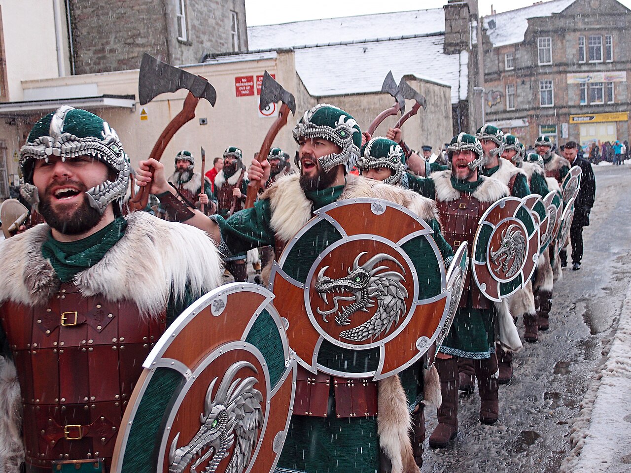 Up Helly Aa travel scene