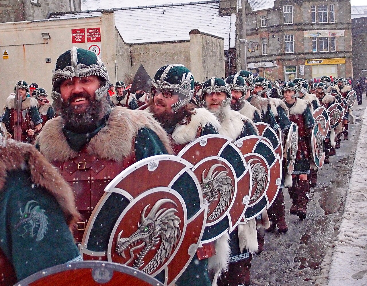 Up Helly Aa travel scene