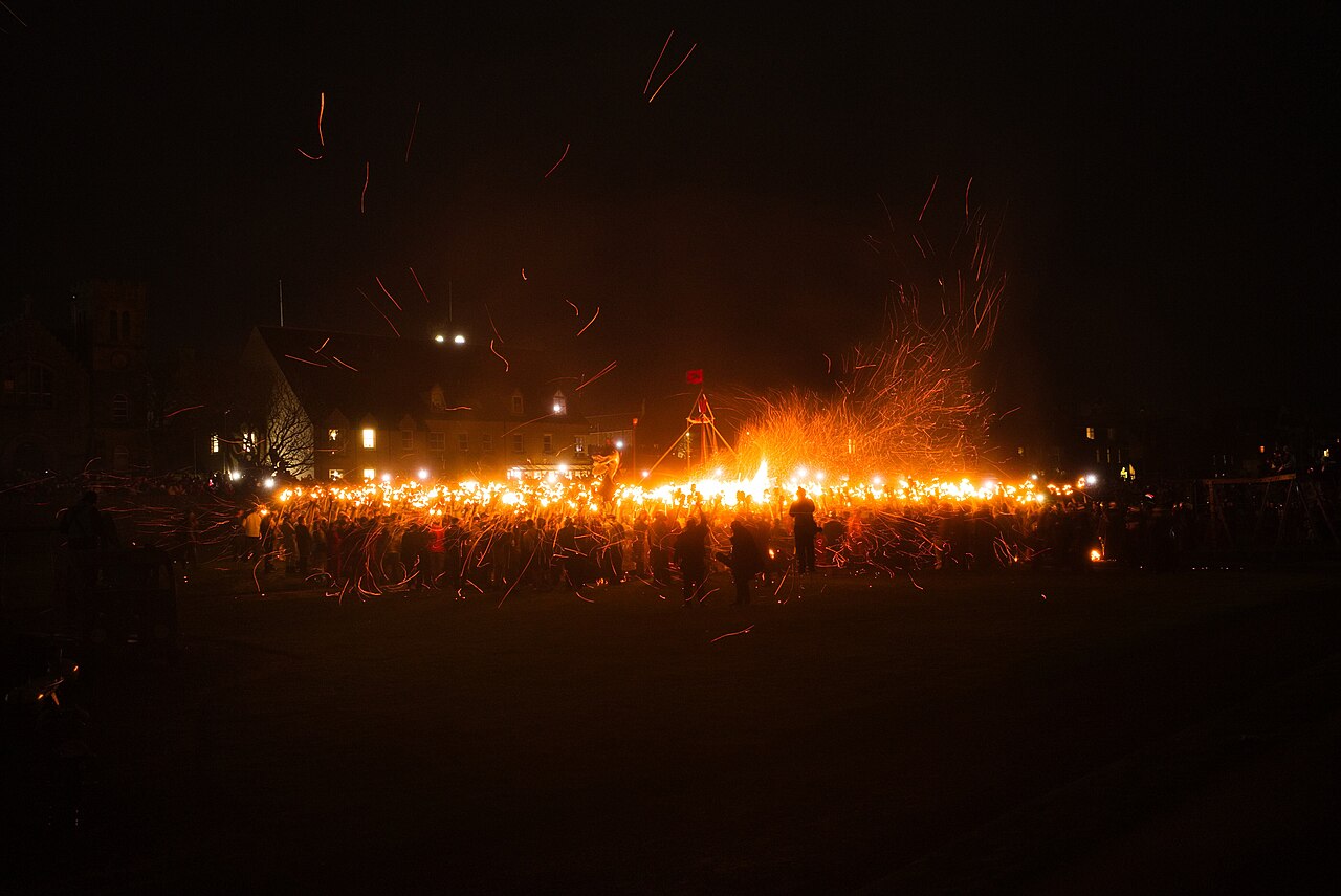 Up Helly Aa travel scene