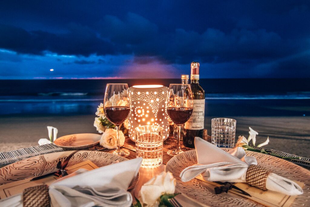 Sunset Dining on Seminyak Beach Seminyak Beach,Seminyak Beach in Bali