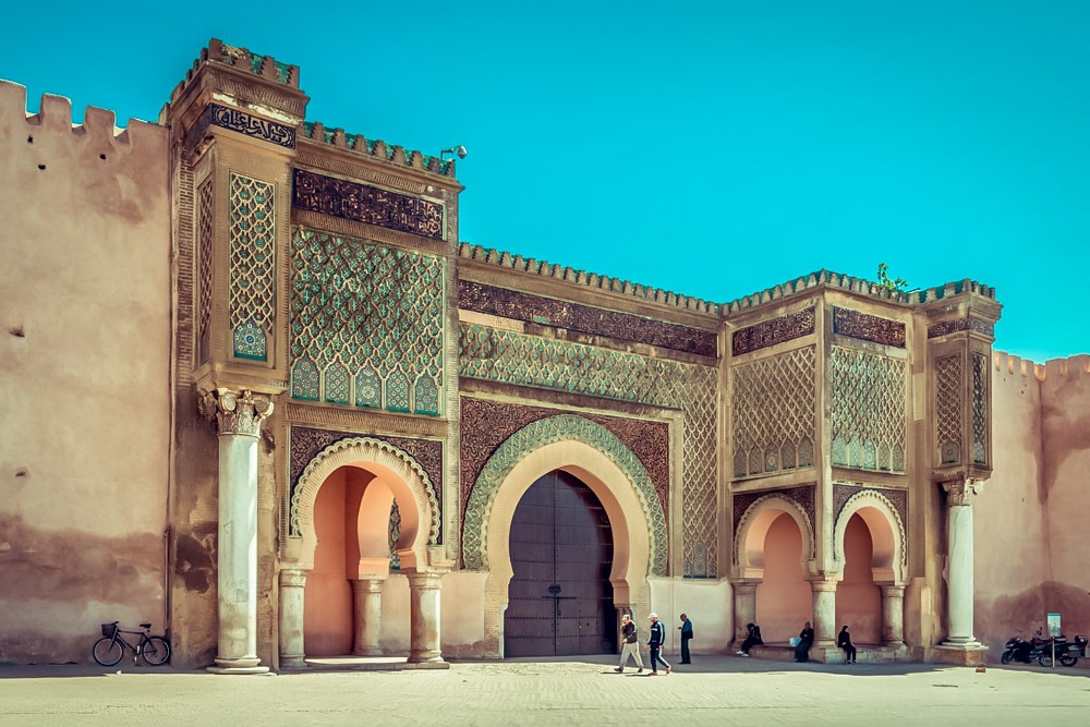 Artistry of Bab al-Mansour morocco