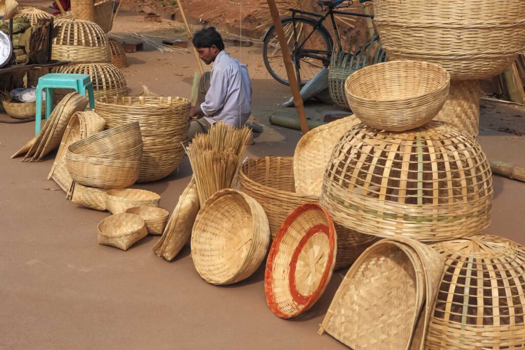 bamboo crafts nagaland
