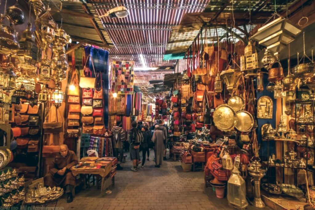 market located in Tangier Morocco